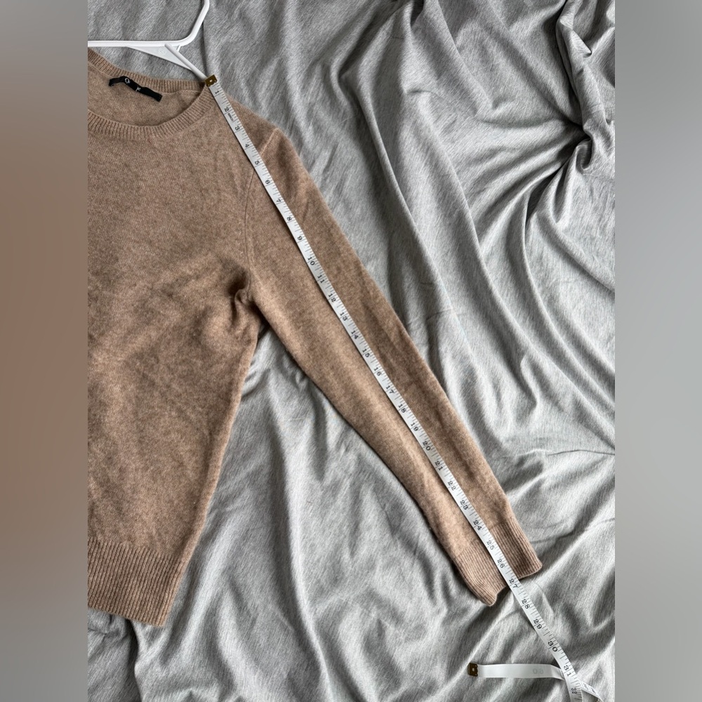 Quince Mongolian Cashmere Crewneck Sweater Oatmeal Small FLAWS - Picture 12 of 12